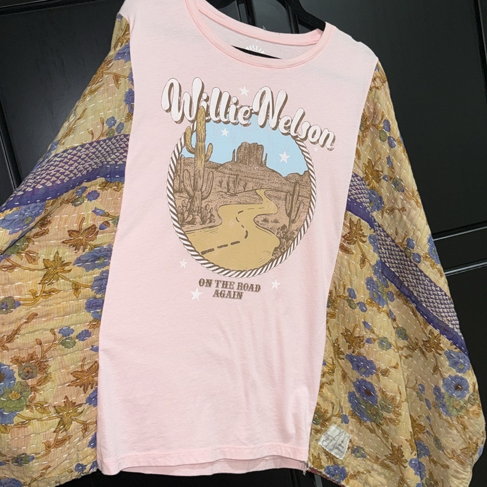 Willie Nelson Kantha poncho shirt tee - Picture 6 of 6